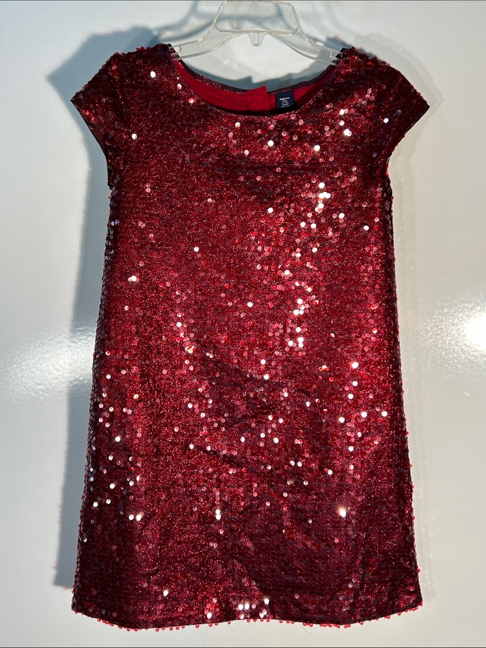 Gap Kids Girls Wine Sequin Dress Mod Dressy Formal Party Special Occasion Dance
